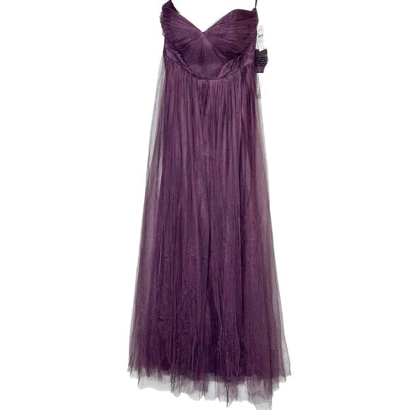 NWT Jenny Yoo Strapless Convertible Annabelle Tulle Gown Women's Purple Size 12 - Picture 2 of 7